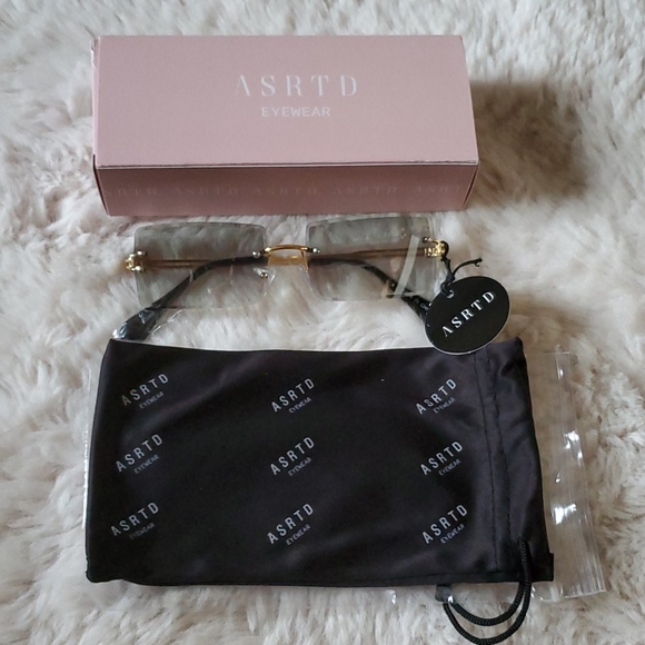 ASRTD PIA rectangle rimless sunglasses - Picture 5 of 7